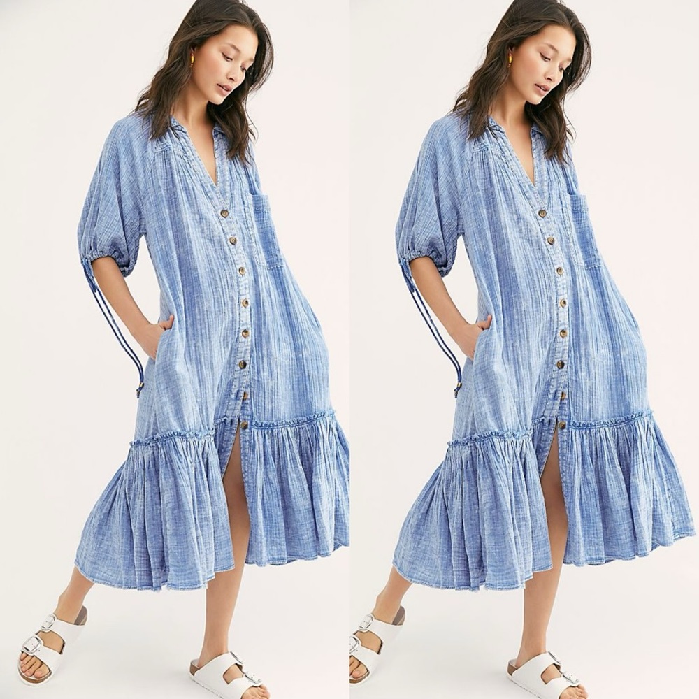 Free People Maya Shirt Dress
